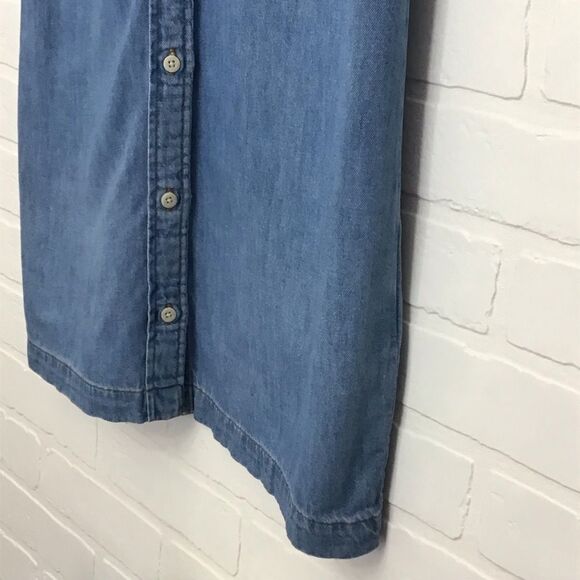 Levi’s Dress Sleeves Less Dress Tunic Denim Jeans In Small - Picture 5 of 11